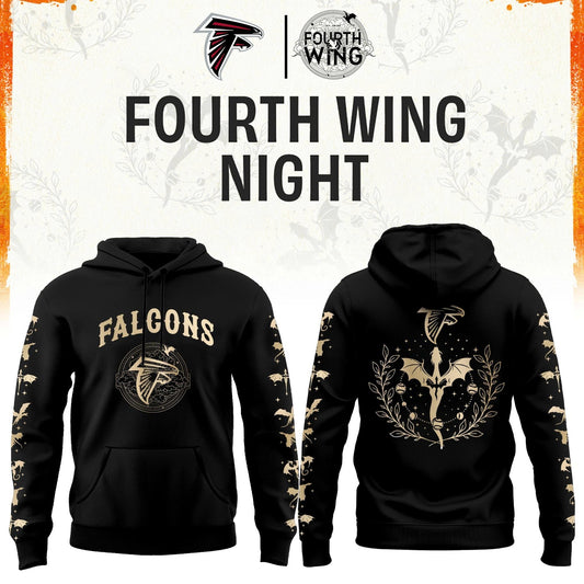 A Falcons Fourth Wings Night Hoodie