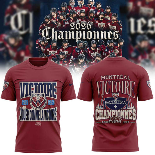 Victoire de Montréal championne Coupe Walter LPHF 2026 Limited Shirt Red V2