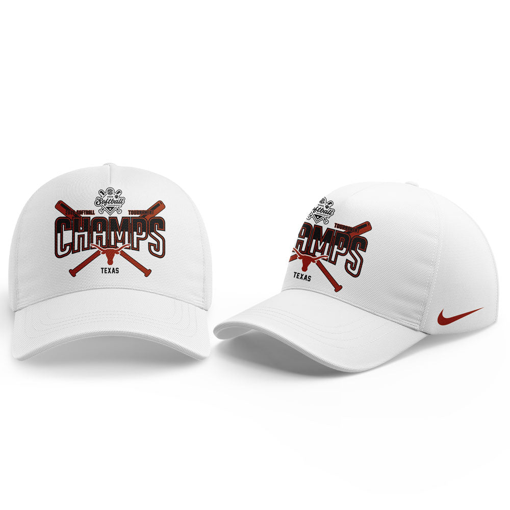 Texas Longhorns 2026 SEC Softball Tournament Champions Locker Room Hoodie White