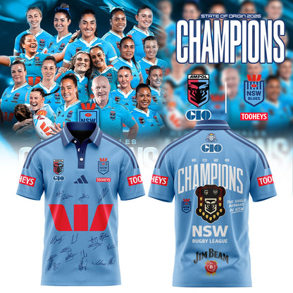 NSW Blues Women State of Origin 2026 Champions Polo