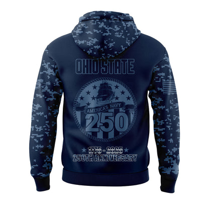 Limited Edition Ohio State Navy 250th Celebration Hoodie