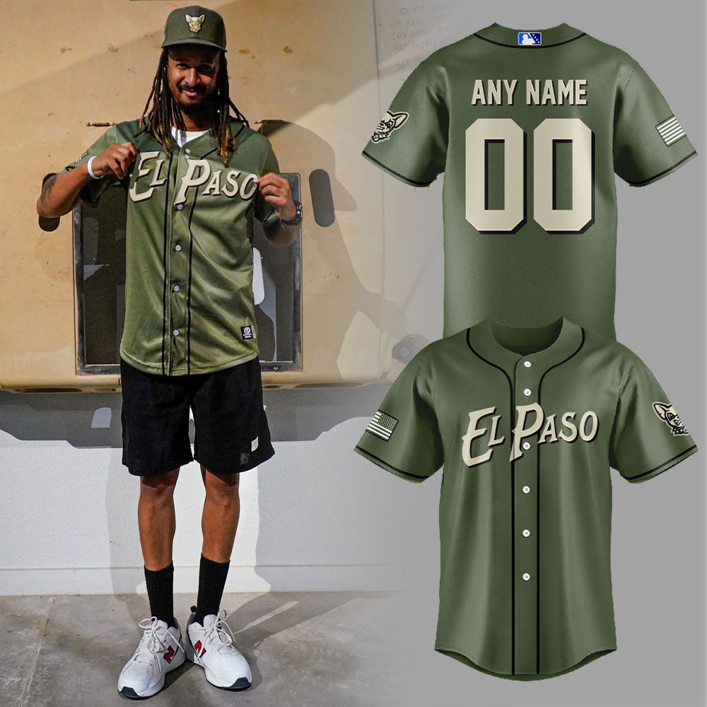 ElP Chihuahuas Military Appreciation Night 2026 Jersey Custom Name, Number