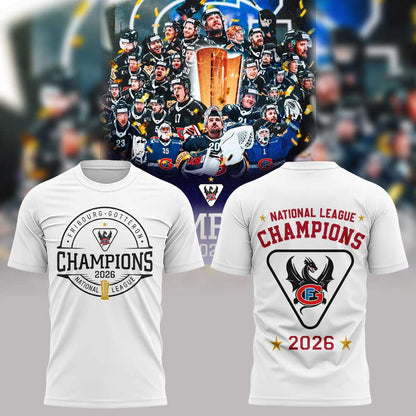 FRIBOURG-GOTTÉRON SCHWEIZER MEISTER 2020 NATIONAL LEAGUE Shirt White