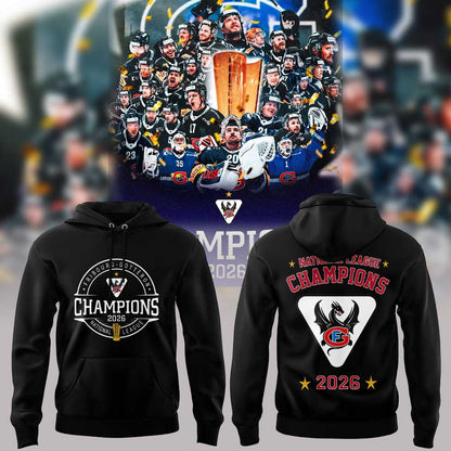 FRIBOURG-GOTTÉRON SCHWEIZER MEISTER 2020 NATIONAL LEAGUE Hoodie Black