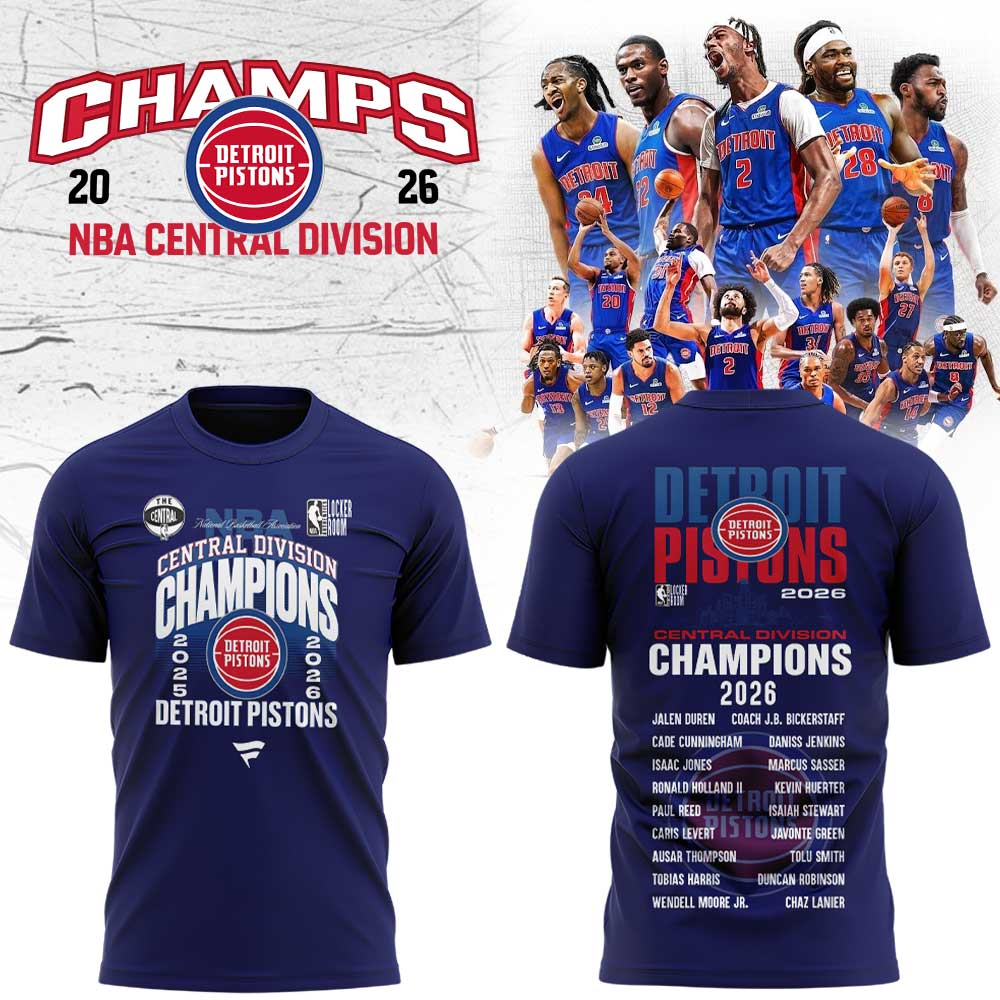 D Pistons First division championship since ’08 calls for some new merch Blue V2 Shirt