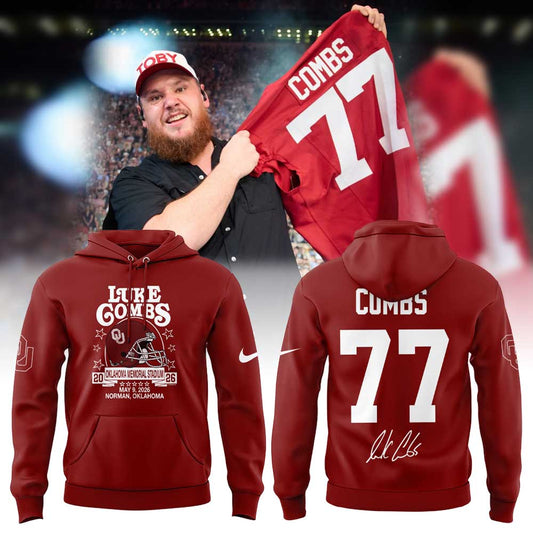 Luke Combs My Kinda Saturday Night Tour: Norman, OK at Gaylord Family – Oklahoma Memorial Stadium Hoodie