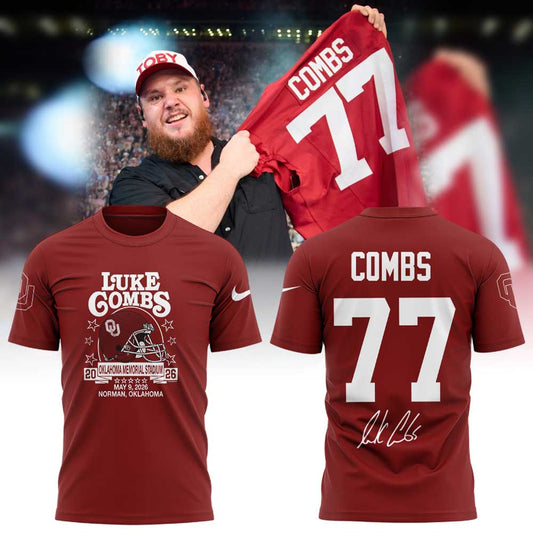 Luke Combs My Kinda Saturday Night Tour: Norman, OK at Gaylord Family – Oklahoma Memorial Stadium Shirt
