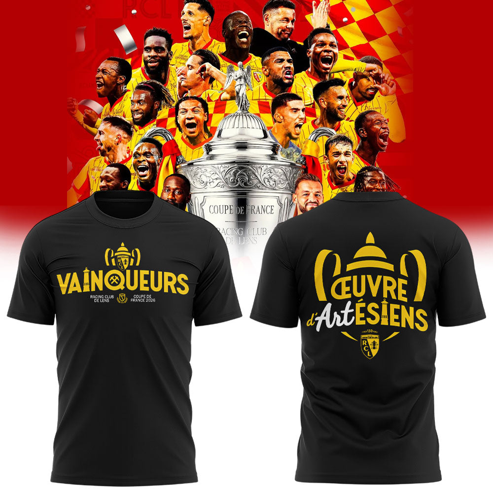 Racing Club de Lens Coupe de France 2025–26 Champions Shirt Black