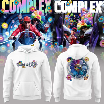 MNNK Bro. x Takashi Murakami x JP THE WAVY Collection 2026 Hoodie White V2