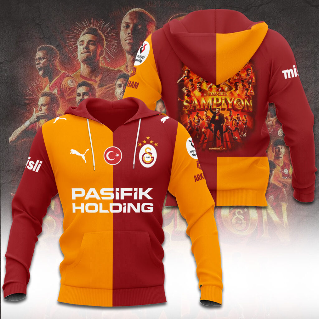 Galatasaray S.K. Turkish Champions 25/26 Limited Edition Hoodie