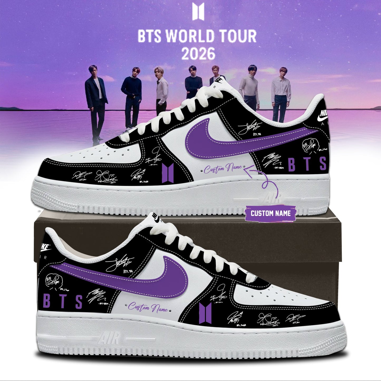 MLB X BTS COMEBACK & WORLD TOUR 2026 Limited Edition Signature “ Shoes