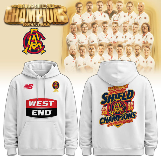 South Australia Cricket Teams back to back Sheffield Shield Champions Hoodie
