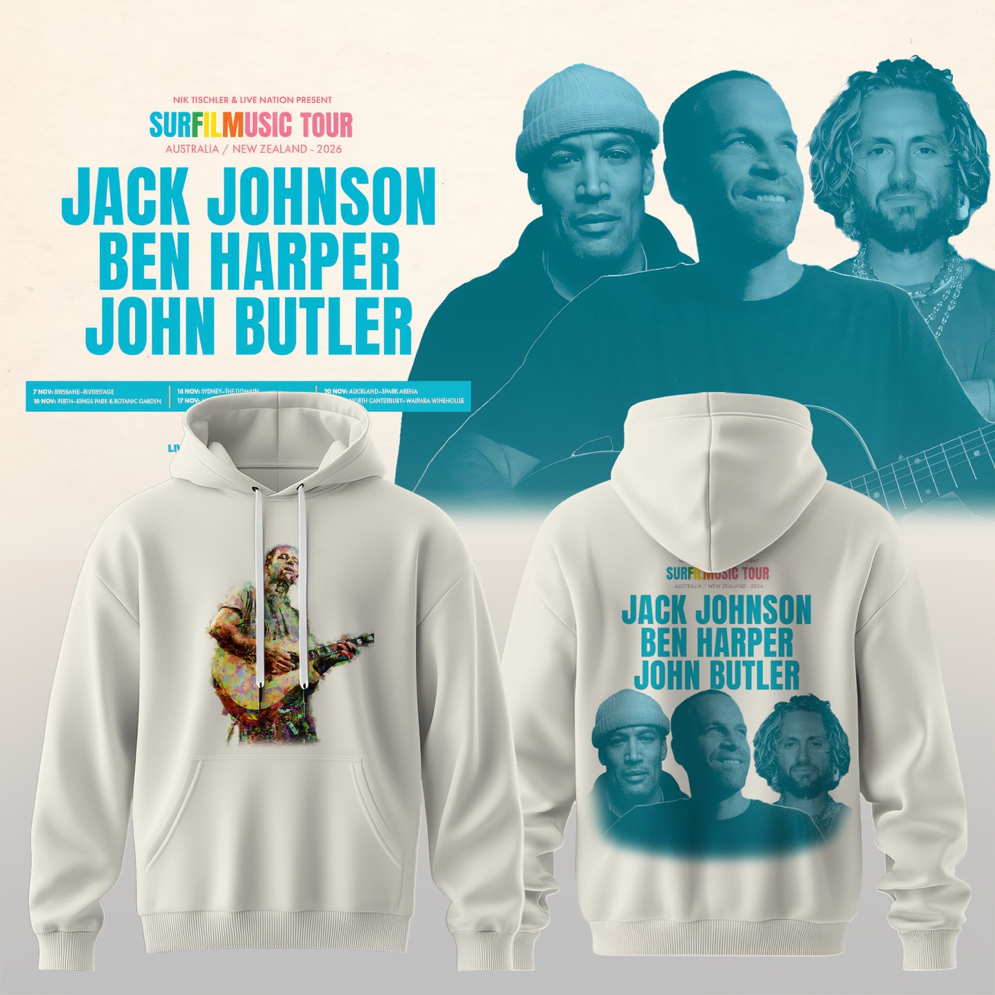 SURF MUSIC TOUR 2026 COLLECTION HOODIE