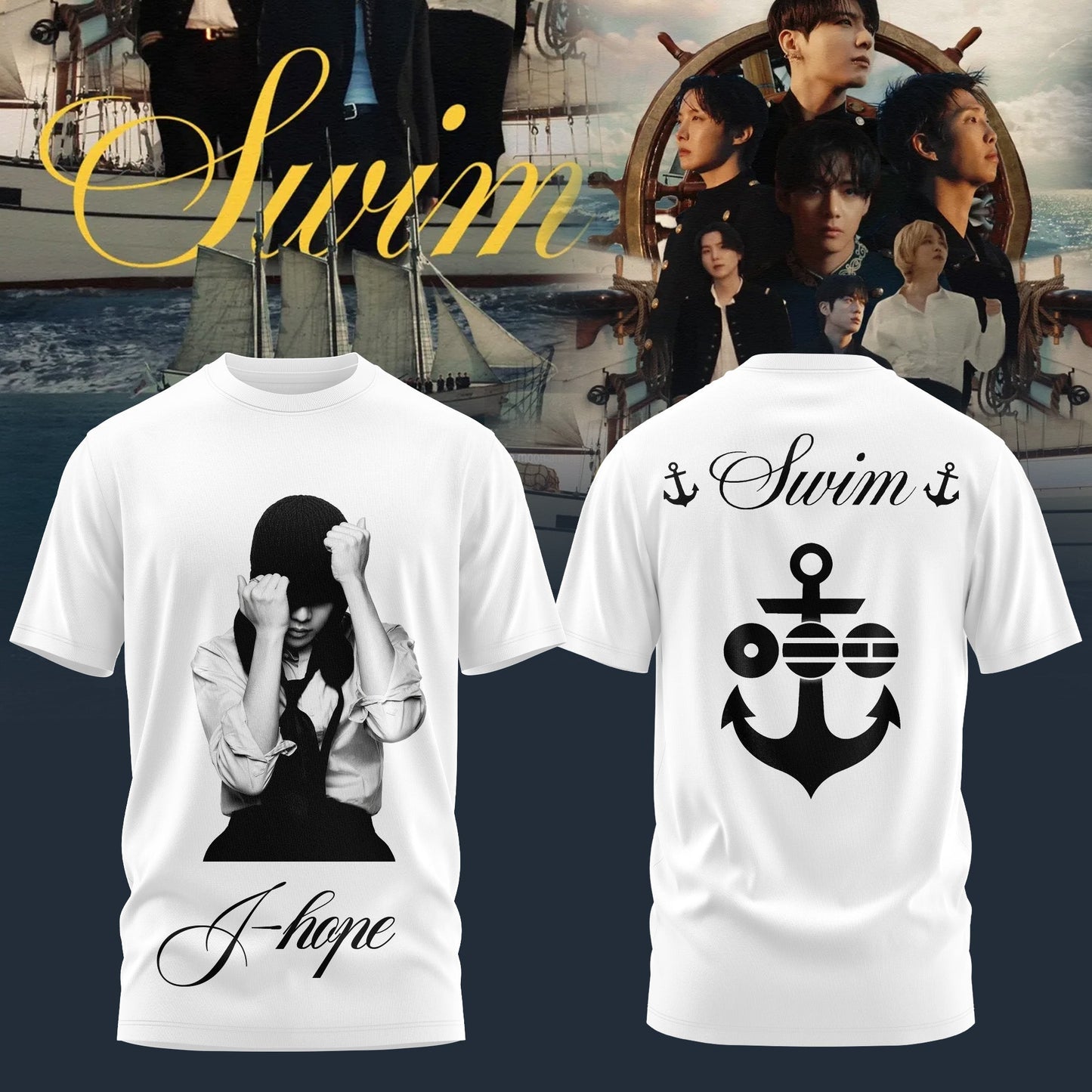 BTS “ Swim Arirang Album Mixed Mesh Shirt - J-Hope