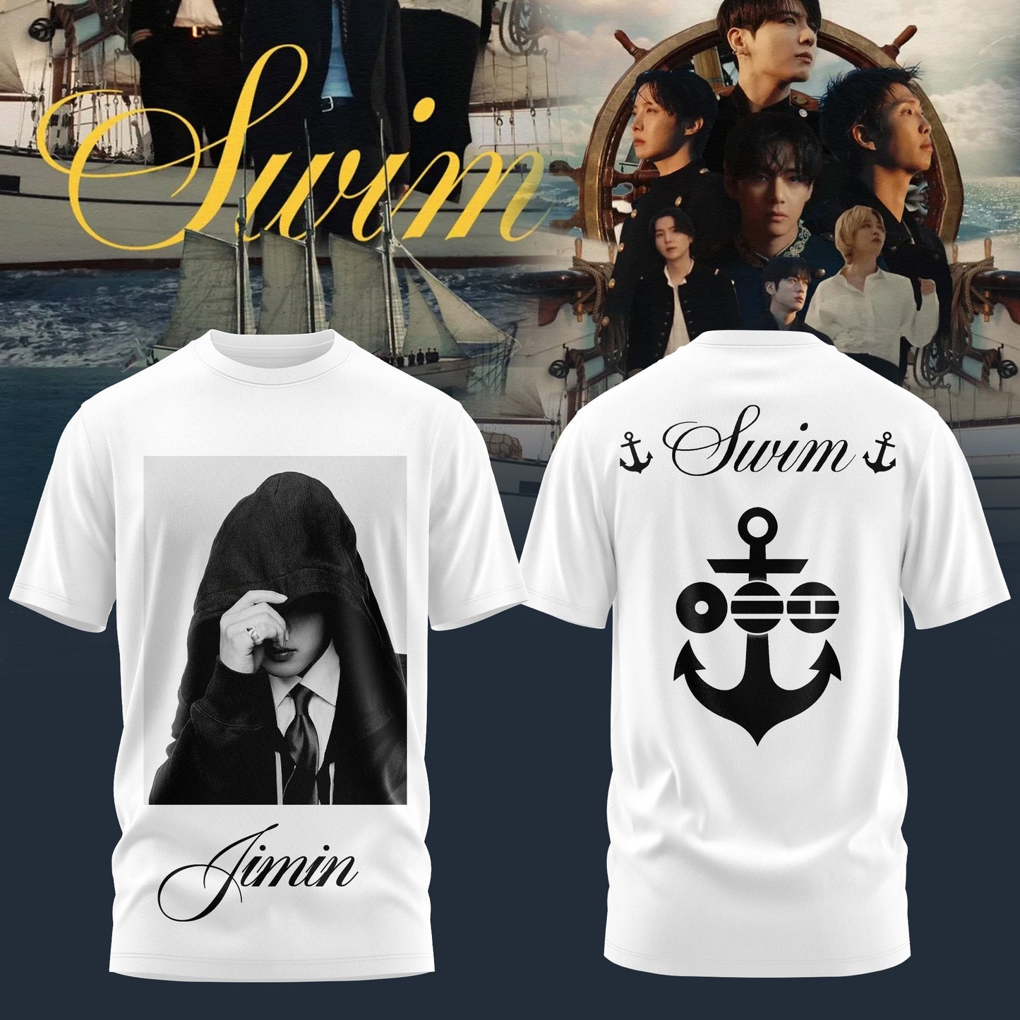 BTS “ Swim Arirang Album Mixed Mesh Shirt - Jimin