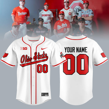 OSU Baseball 2026 Limited Custom Jersey – White