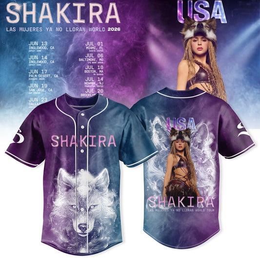 Shakira “ Cosmic She Wolf World Tour Jersey