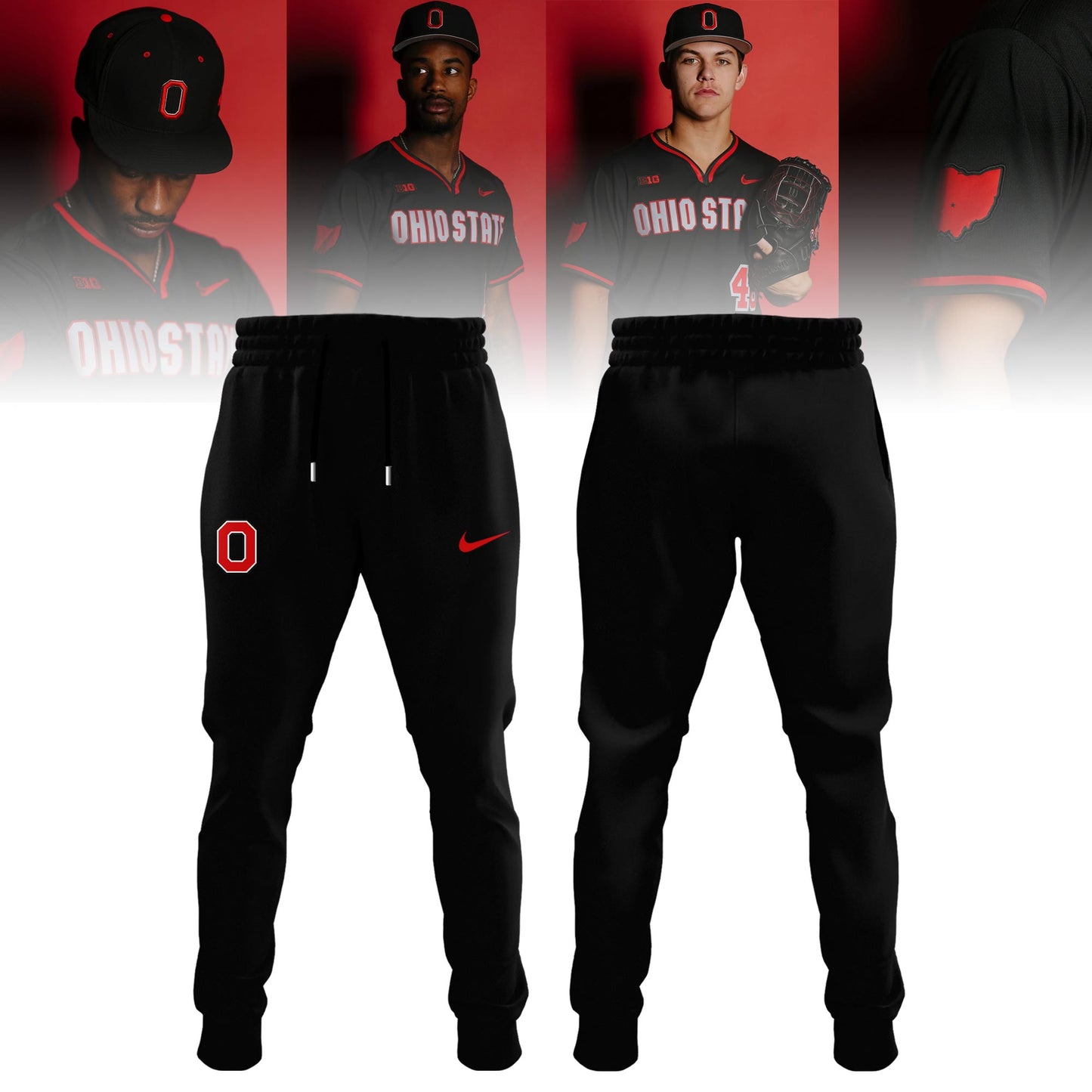 Ohio State Buckeyes Baseball 2026 Limited Custom Jersey – Black