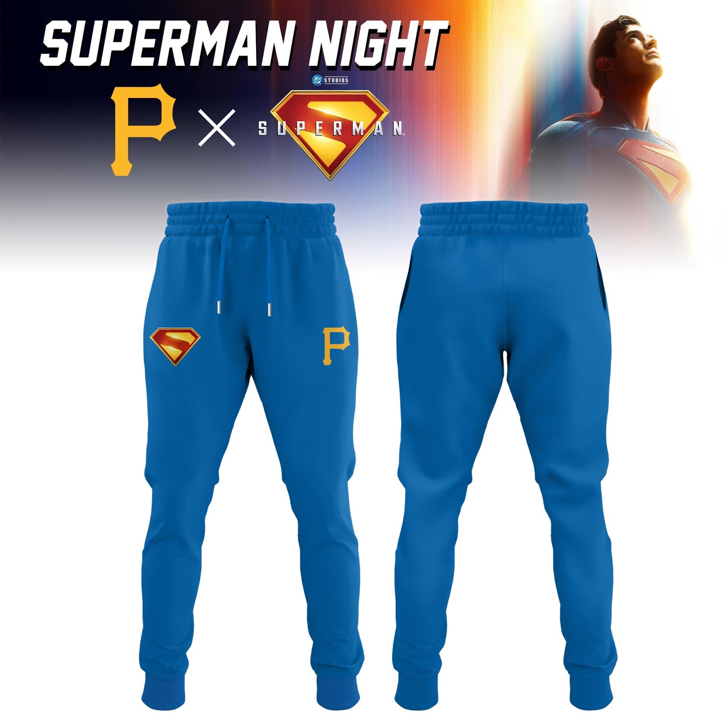 Pittsburgh Pirates x Superman Night Game Limited Edition Custom Jersey 2025