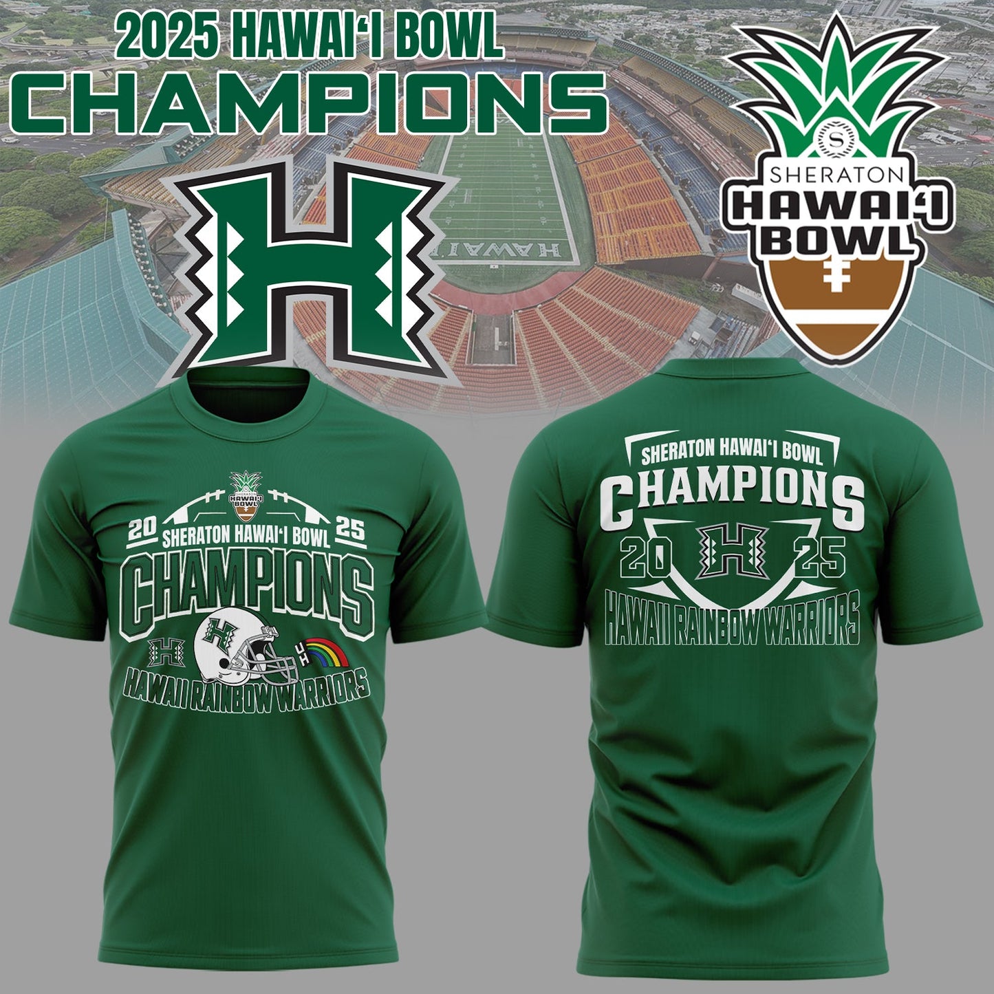 Limited Edition Hawai™i Bowl Champions Shirt