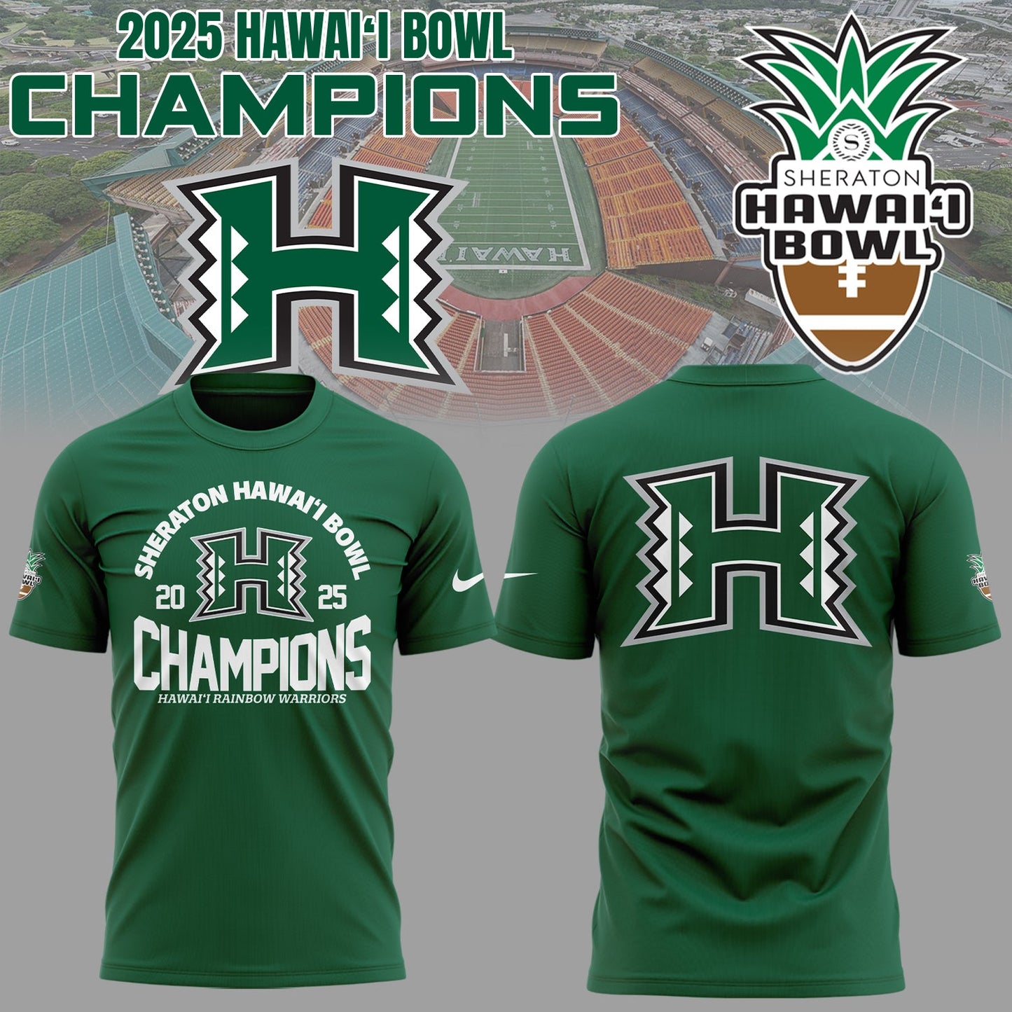 Limited Edition Hawai™i Bowl Champions Shirt