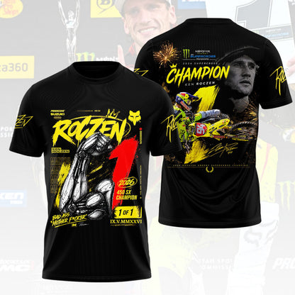 Limited Edition Ken Roczen 450SX Supercross Champion 2026 T-Shirt
