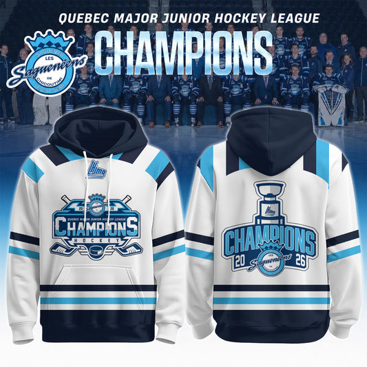 Chicoutimi Saguenéens 2026 QMJHL Champions Hoodie Limited Edition