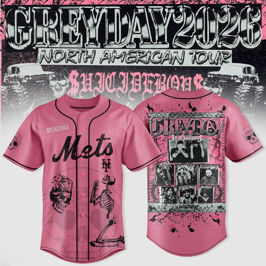 New York Mets X $uicideboy$ Greyday 2026 “ North American Tour Jersey