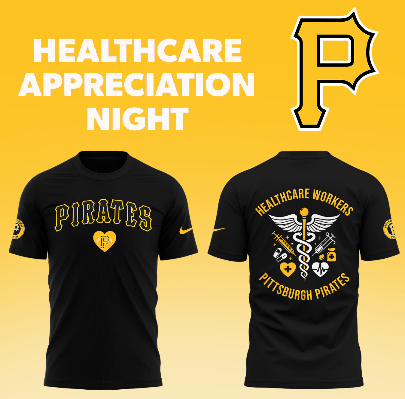 Pittsburgh Pirates x Healthcare Appreciation Night TShirt