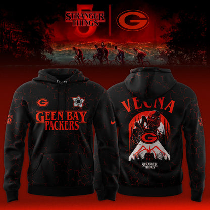 [Special Deal Black Friday] Green Bay Packers x Stranger Things Limited Hoodie