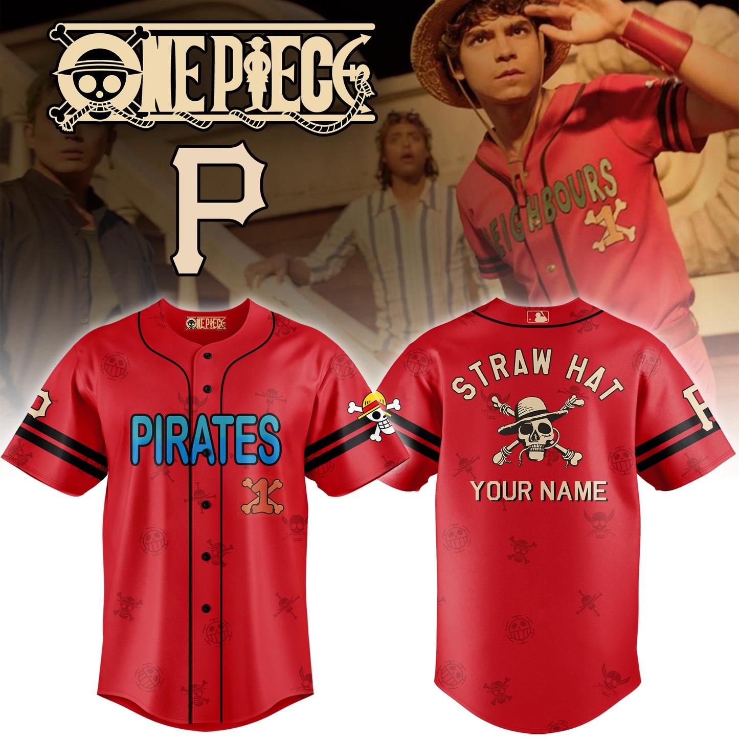 P Pirates x One Piece Film Jersey Limited Edition + Selling Out Fast