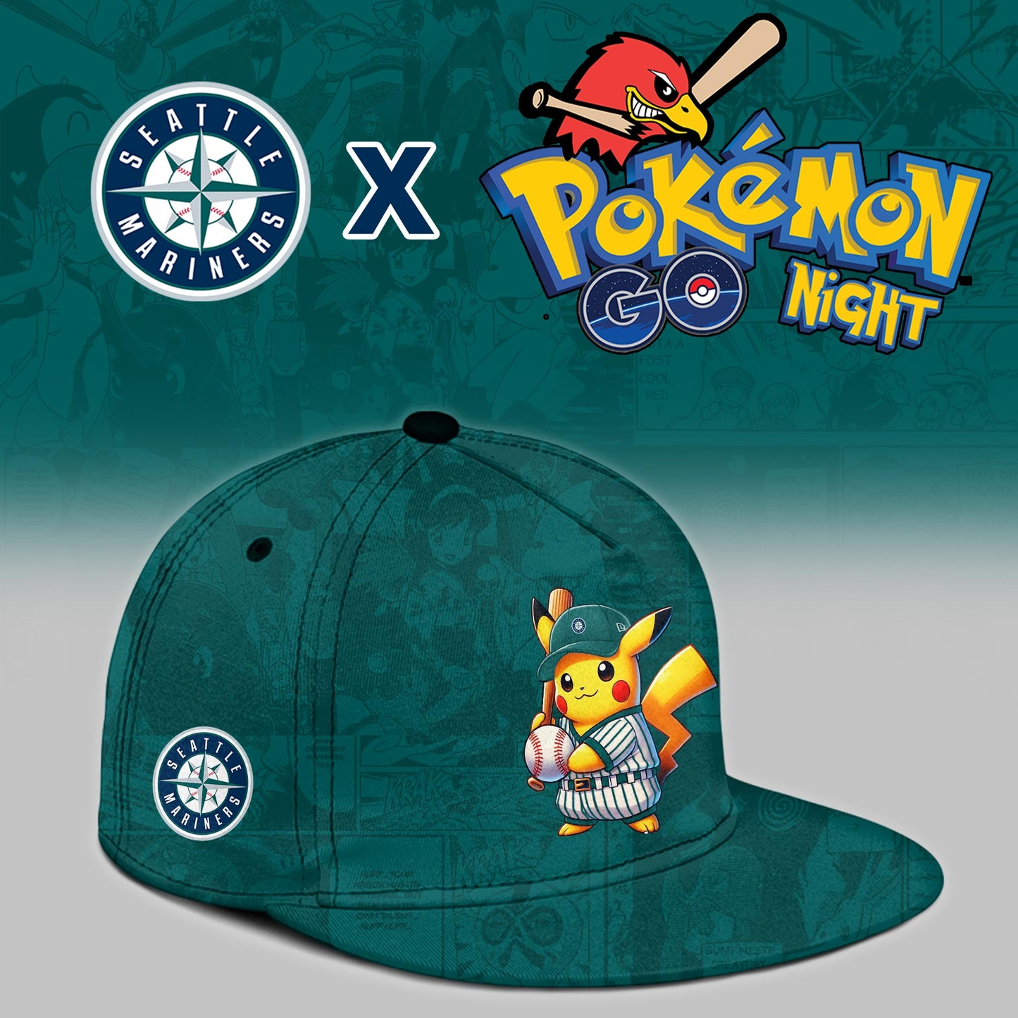 Seattle Mariners 2025 PokÃ©mon GO Night Limited Jersey