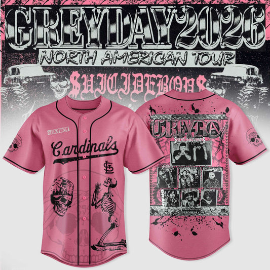St. Louis Cardinals X $uicideboy$ Greyday 2026 “ North American Tour Jersey