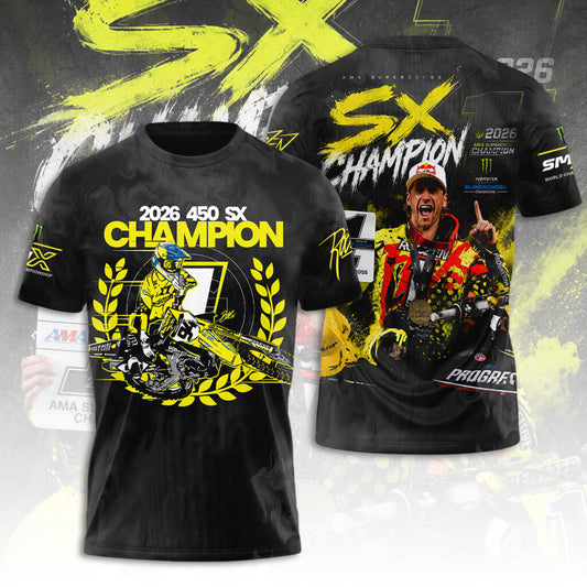 Limited Edition Ken Roczen 450SX Supercross Champion 2026 T-Shirt