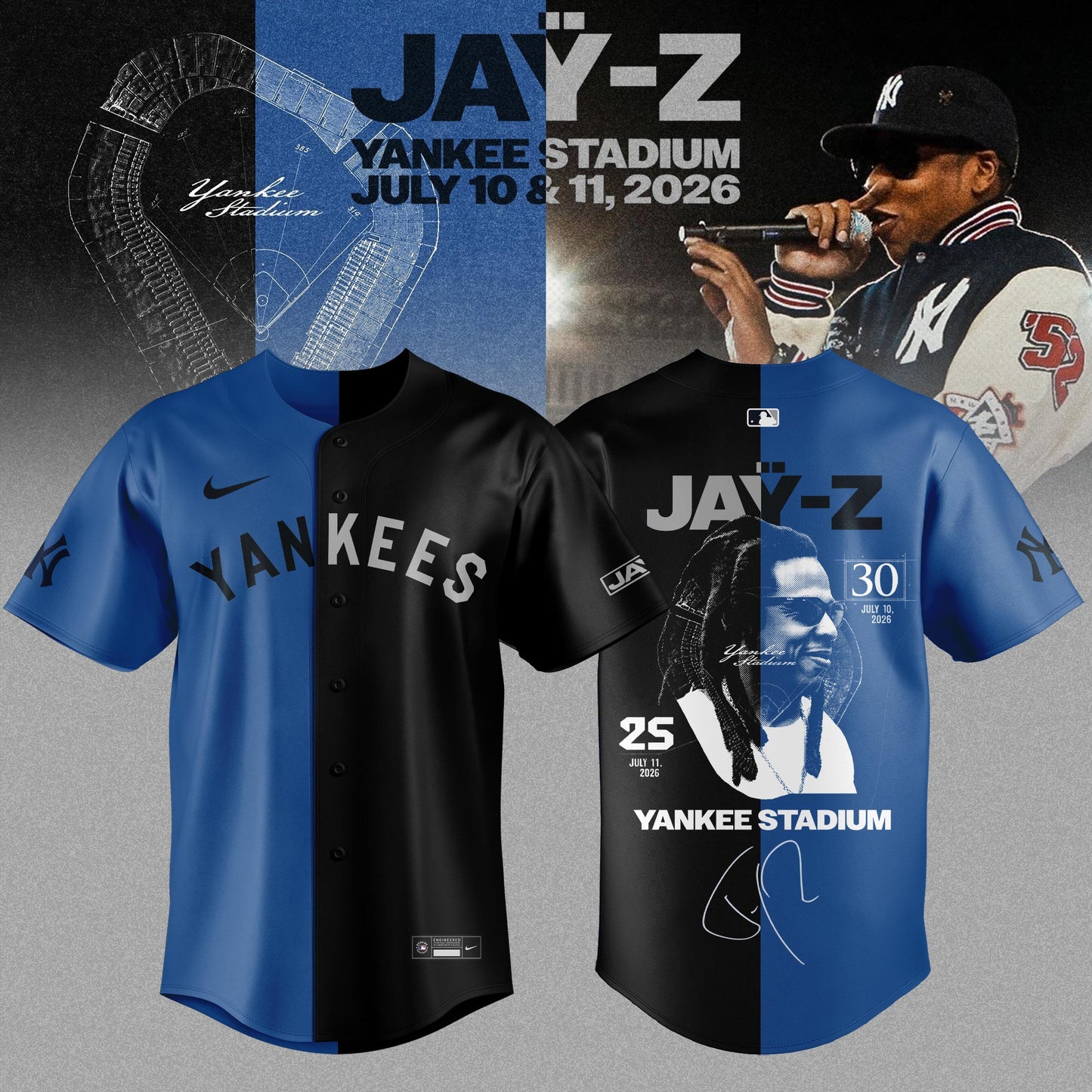 NYY x Jay-Z Hometown Show 2026 Limited Edition Jersey