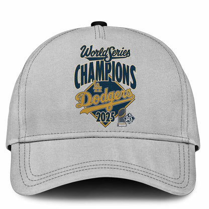 Los Angeles Dodgers Back to Back 2025 World Series Champions Combo Blue Shirt
