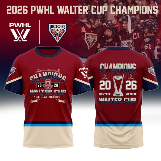 Montreal Victoire PWHL Champions 2026 T-shirt Limited Edition