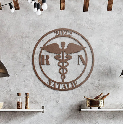 Registered Nurse Metal Sign, Graduation Gift For Nurse, Custom Metal Nurse Sign, Graduate Nurse Gift, Nurse Metal Wall Art, Male Nurse Gift