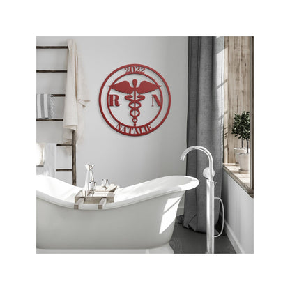 Registered Nurse Metal Sign, Graduation Gift For Nurse, Custom Metal Nurse Sign, Graduate Nurse Gift, Nurse Metal Wall Art, Male Nurse Gift