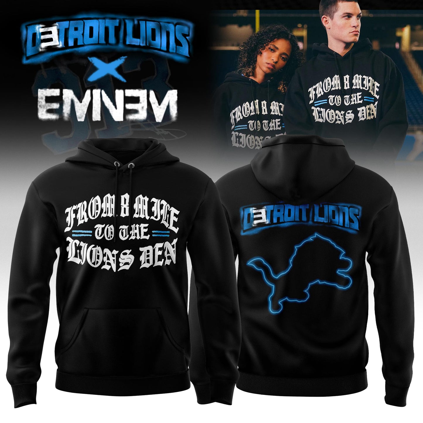 Eminem x Detroit Lions Thanksgiving Halftime Show� Limited Edition Hoodie