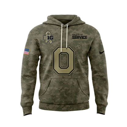 Ohio State Buckeyes 2025 Military Appreciation Limited Edition Hoodie