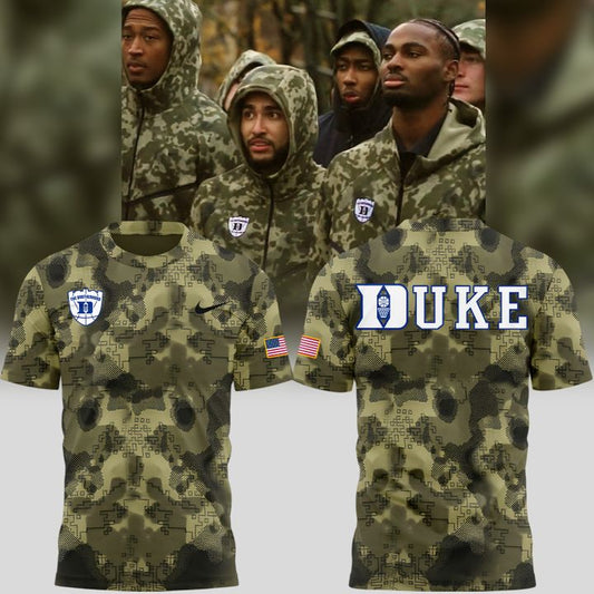 2025 Limited Edition Camo t-shirt Duke Men™s Basketball Military Appreciation