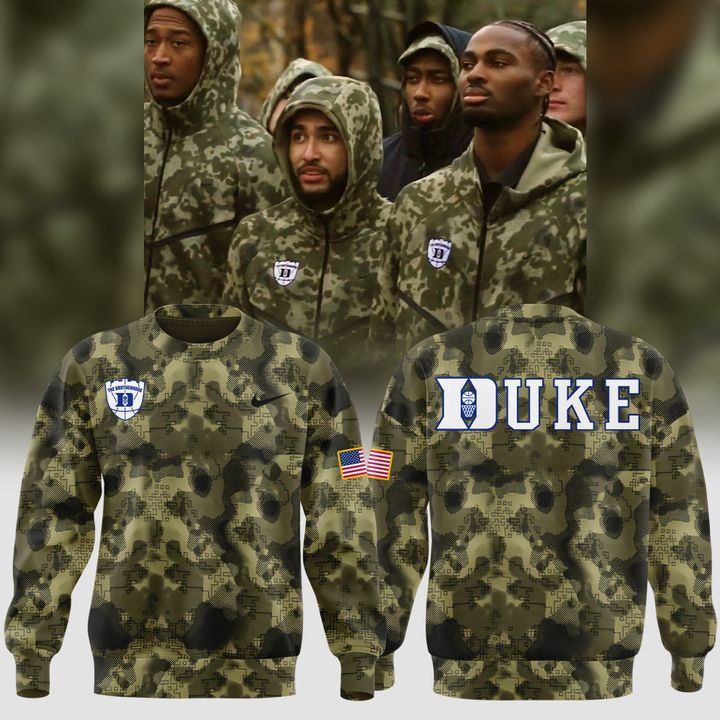 2025 Limited Edition Camo sweatshirt Duke Men™s Basketball Military Appreciation