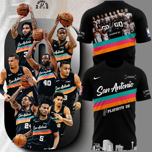 Limited edition San Antonio Spurs 2026 NBA Playoffs T-Shirt