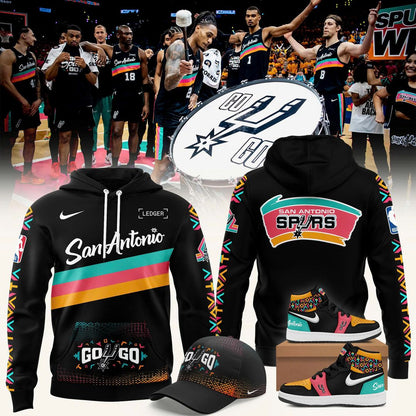 San Antonio Spurs Stadium 2026 Playoff "Go Go" Hoodie