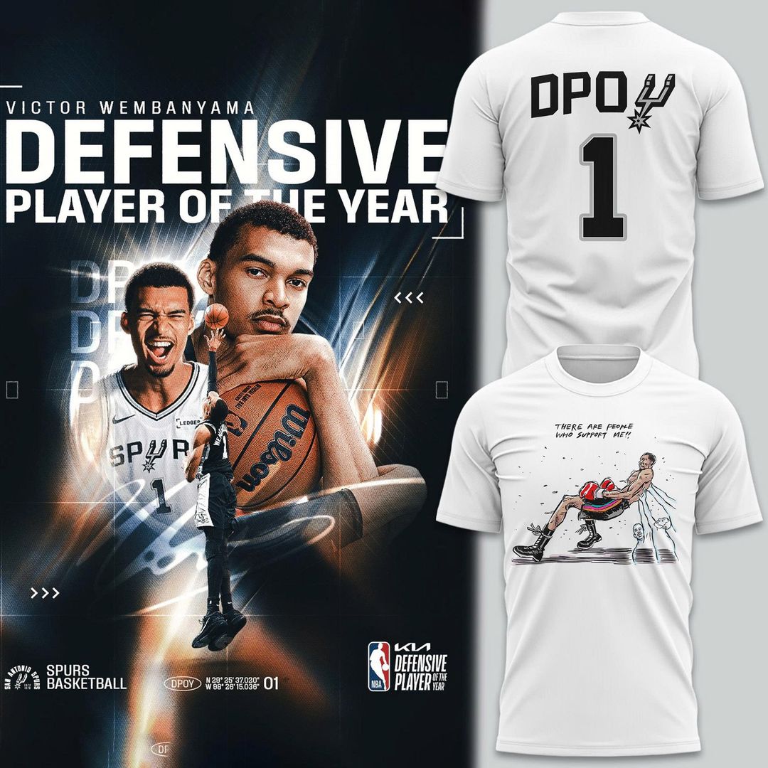 Special 2026 "DPOY" Victor Wembanyama San Antonio Spurs T-Shirt