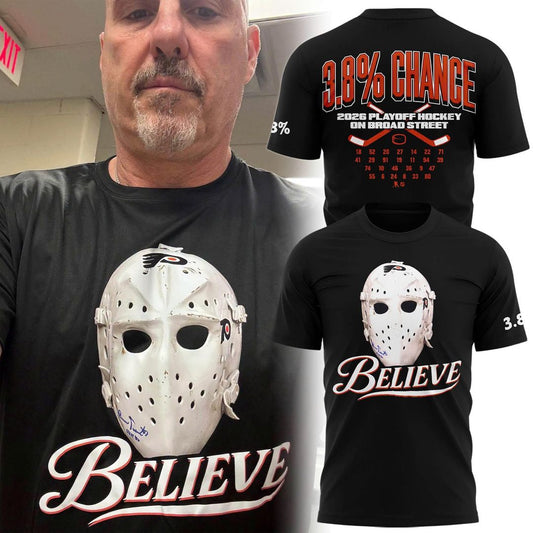 Philadelphia Flyers 2026 "BELIEVE 3,8%" Tee