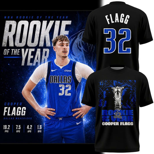 COOPER FLAGG 2025-26 ROOKIE OF THE YEAR T-SHIRT