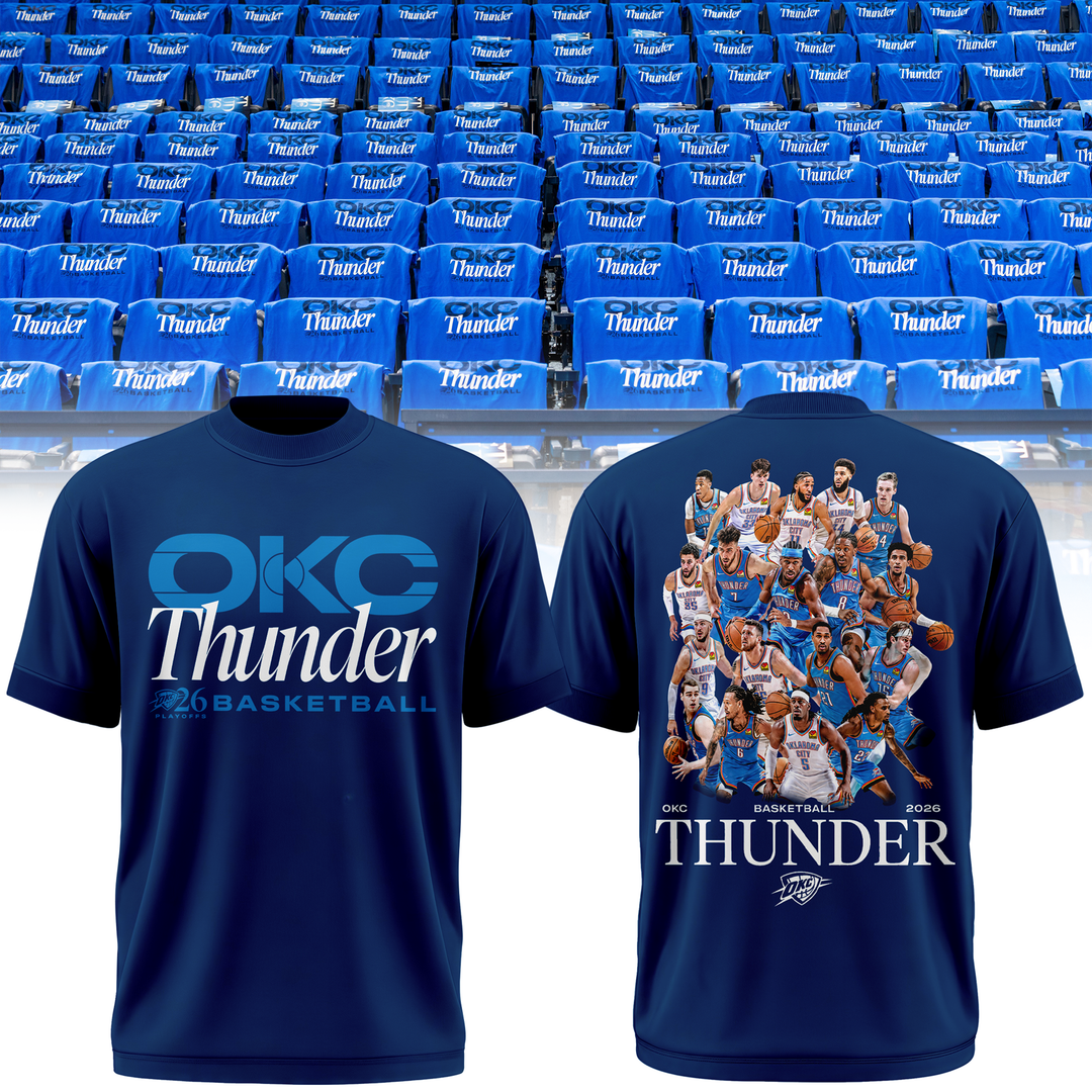 Oklahoma City Thunder 2026 NBA Playoffs T-Shirt - Round 2