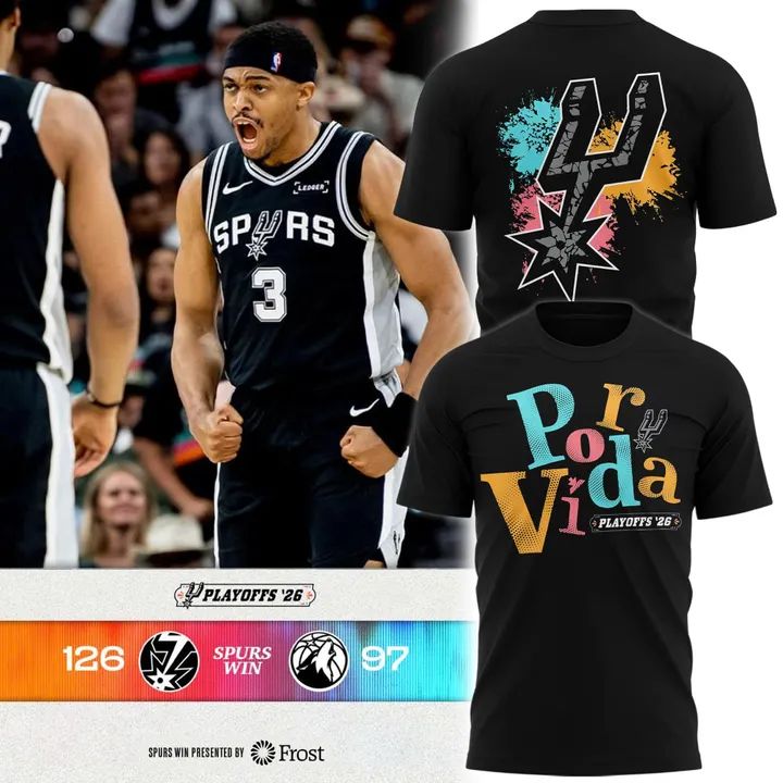San Antonio Spurs 2026 Playoffs "Por Vida" Shirt - Round 2 -Game 5(v5)